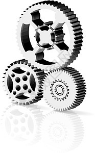 齿轮系统进步工厂活力力量插图发动机技术金属工程引擎图片