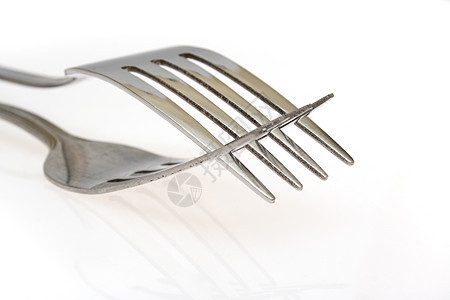 两个叉子刀具蓝色美食小酒馆晚餐烹饪餐厅用餐金属工具图片