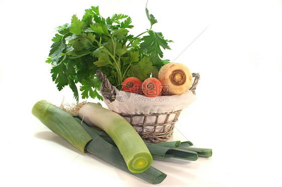 汤蔬菜根茎类菜篮子青菜香菜萝卜食物营养韭葱图片