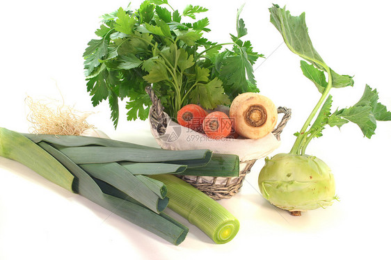 汤蔬菜萝卜营养食物青菜根茎类香菜菜篮子韭葱图片