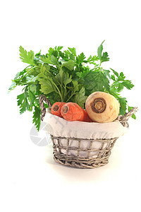 汤蔬菜营养根茎类篮子香菜萝卜青菜食物菜篮子图片