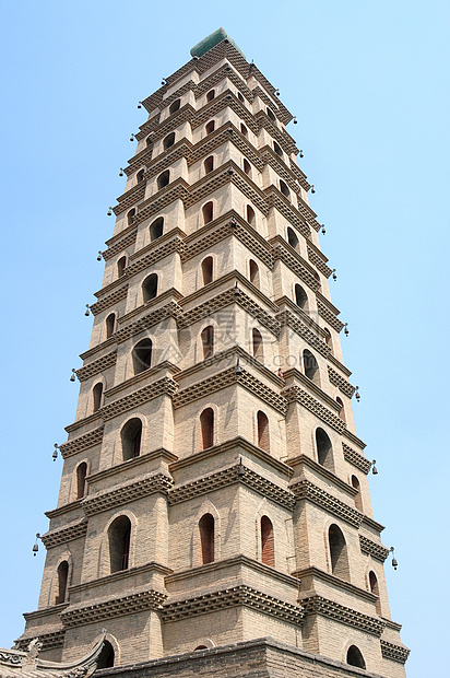 古代塔寺地标艺术历史建筑天空建筑学遗产蓝色宗教文化图片