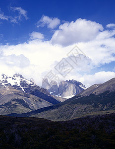 阿根廷巴塔哥尼亚的山峰戏剧性寂寞火山地质学荒野旅游石峰山脉风景图片