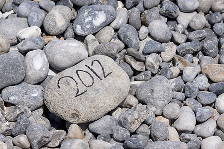 2012年沿海岩石山的一年砾石巨石岩石碎石卵石地面材料灰色花岗岩瓦砾图片