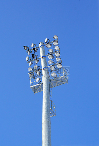 体育台灯光灯泡交通灯笼照明棒球光灯足球金属运动蓝色图片