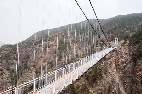 吊桥旅行吸引力旅游建筑峡谷地标天际山脉天空建筑学图片