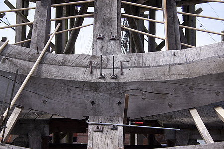 号荷兰线船的重建海岸线海盗支撑挥发性码头飞翔建设海洋旗舰历史性图片