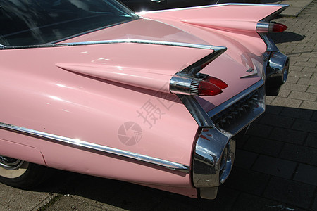 粉红色旧车 细节图片