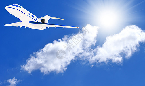 空中运输空运创新飞行横梁休息太阳旅游蓝色班轮空气天空图片