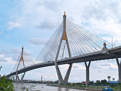 Bhumibol桥的一部分戒指建筑学风景工程工业地标天空民众建筑运输图片