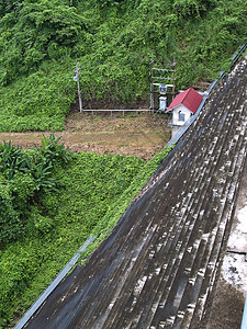 昆丹普拉坎江大坝风景小路越野房间邮政课程民众水闸工程植物图片