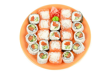 寿司食物海藻餐厅情调熏制厨房鱼子传统异国小吃图片