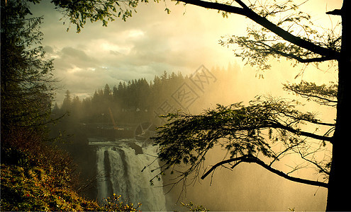斯诺夸尔米瀑瀑布图片