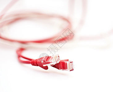 Ethernet 电缆电脑防火墙网络金属速度互联网塑料红色宽带数据图片
