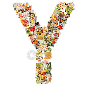 字母Y Y废料相片创造力食谱水果概念果味蔬菜照片收藏图片