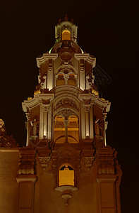 夜间历史教堂秘密(秘鲁利马)图片