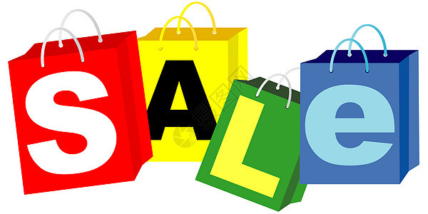 购物袋 - 销售标志图片