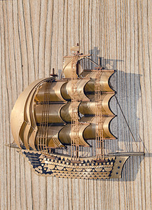 旧式帆船背景图片