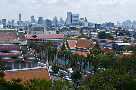 曼谷观点首都天际建筑学城市市中心基础设施旅游建筑旅行景观图片