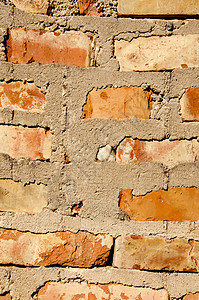 红砖墙正方形石膏砖墙石工装饰水泥石头风格建筑接缝图片