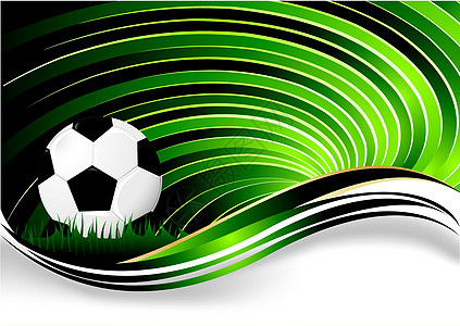 足球背景绿色插图比赛团队海浪杯子季节运动传单背景图片