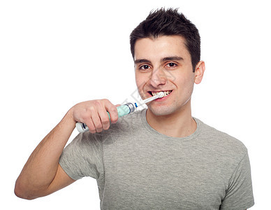 年轻人刷牙预防福利快乐保健牙膏青年成人身体打扫洗涤图片