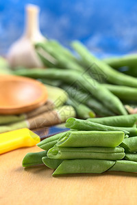 原绿色豆照片食物蔬菜豆类脉冲营养图片