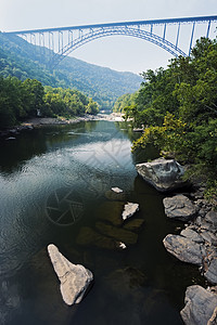 新河峡谷大桥旅行交通山沟日落运输图片