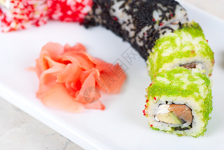 寿司卷鳗鱼寿司叶子沙拉食物盒子饮食文化面条芝麻图片