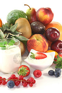 水果酸奶菠萝李子柚子乳制品维生素奇异果浆果烹饪甜点饮食图片