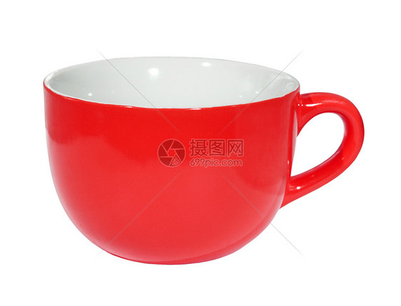 红杯容量制品影响陶器厨具宏观白色空白反射用具图片