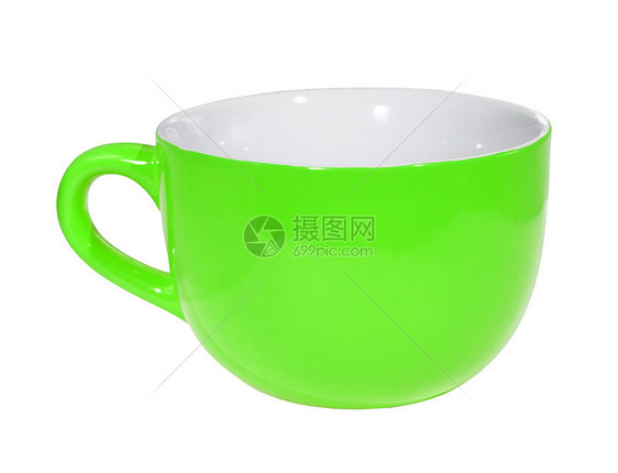 绿色杯阴影陶器陶瓷影响制品餐具厨具杯子咖啡杯用具图片