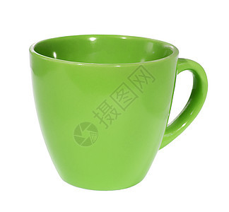 绿色杯宏观用具影响餐具阴影反射容量厨具陶器陶瓷图片