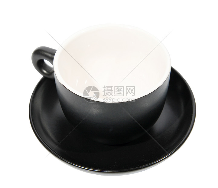 黑杯陶瓷白色咖啡杯反射陶器制品用具餐具影响杯子图片
