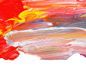 手工涂画的简要手绘背景红色帆布活力艺术油画颜料水粉创造力框架印迹图片