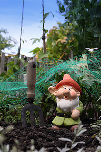 花园侏儒绿色装饰陶器手工矮人雕像小精灵乐趣帽子数字图片