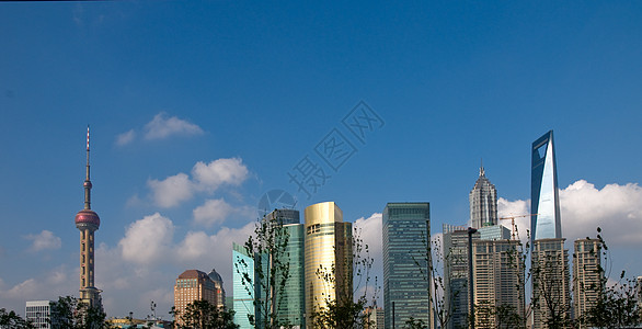 从 puxi 的上海布东风景经贸城市外滩景观商业高楼金融场景旅行建筑背景图片