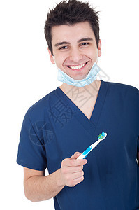 牙刷牙医工人牙齿擦洗成人保健护士医生药品卫生专家图片