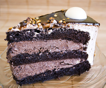 巧克力蛋糕奶油餐厅食物烹饪玫瑰花面包蛋糕盘子甜点磨砂图片