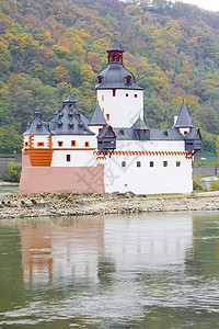 德国莱茵兰法尔茨堡城堡历史性宫殿历史建筑学河流景点要塞堡垒建筑季节图片