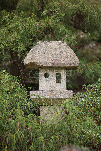 石绿灯文化院子灯笼苔藓寺庙建筑学公园石头传统宇宙学图片