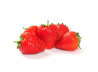 新鲜红草莓宏观肉质活力种子红色脆弱性早餐甜点食物团体图片