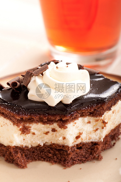 巧克力奶油蛋糕甜品咖啡店甜点盘子餐厅食物咖啡饼干味道糕点图片