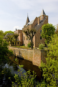 荷兰泽兰护城河历史建筑学城堡纪念碑旅行外观位置历史性建筑图片