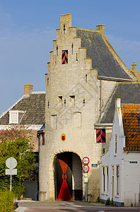 荷兰泽兰Zierikzee历史性城市外观景点位置世界文港建筑物市政建筑学图片