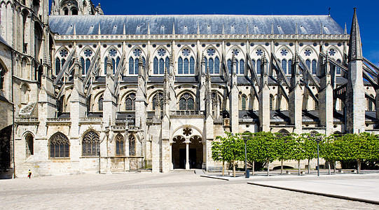 圣蒂安大教堂 Bourges 中心 法国教会世界旅行景点历史外观世界遗产建筑物历史性教堂图片