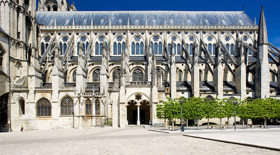 圣蒂安大教堂 Bourges 中心 法国教会世界旅行景点历史外观世界遗产建筑物历史性教堂图片