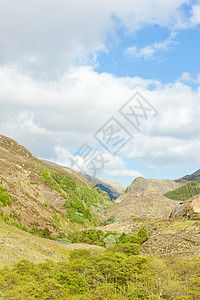 苏格兰高地格伦希尔植被风景外观位置植物群山脉世界旅行图片