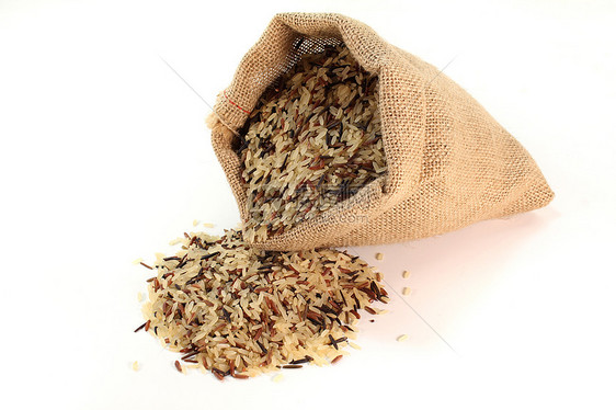 袋中多彩大米栽培水稻进口袋装饭菜密封米袋野米香米芳香图片