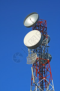 通讯塔电讯盘子发射机天空商业电视接待细胞车站信号图片